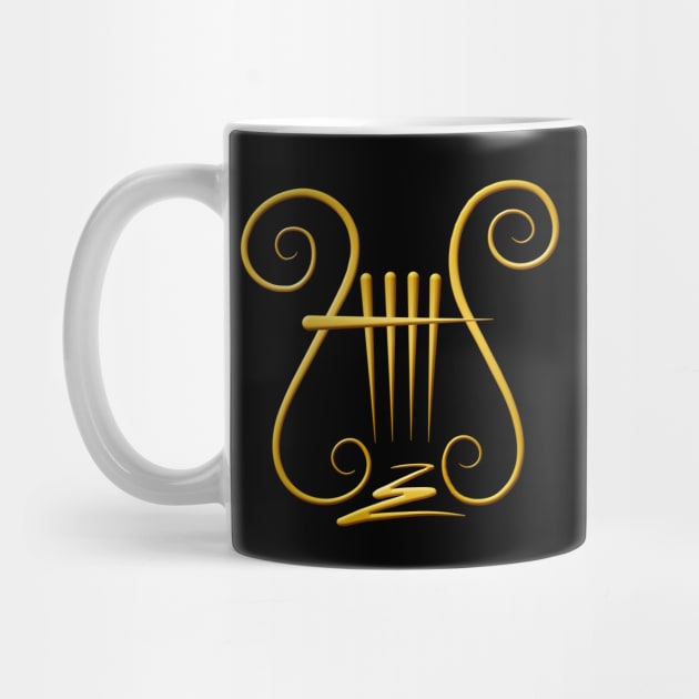 Golden Lyre by sifis